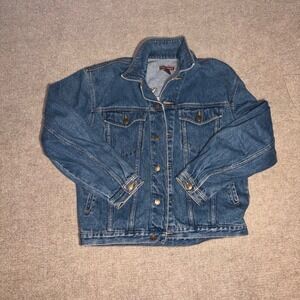 Vintage First Choice Harley Davidson Love Ride 14 Denim Jacket Medium Wash 1997